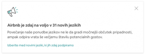 Airbnb v slovenščini
