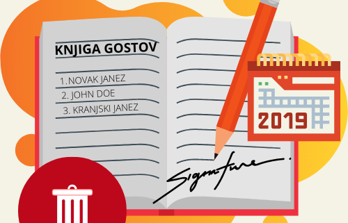 Izbris podatkov iz knjige gostov