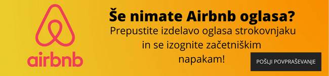 AIRBNB IZDELAVA OGLASA